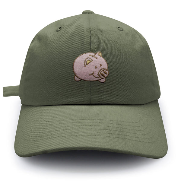 Piggy Bank Dad Hat Embroidered Baseball Cap Coin