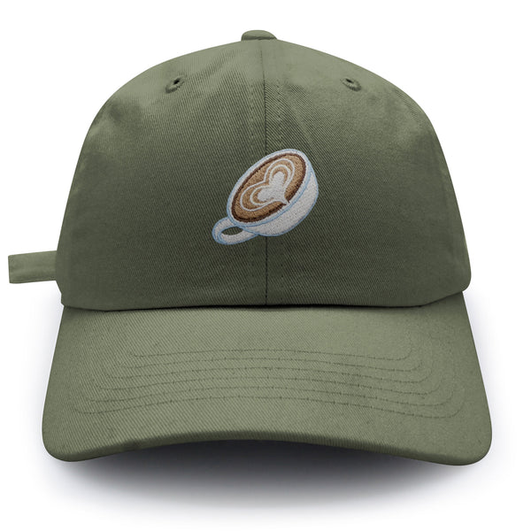 Latte Dad Hat Embroidered Baseball Cap Coffee Cafe