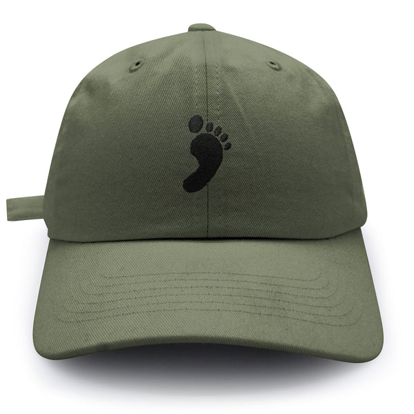 Footprint Dad Hat Embroidered Baseball Cap Feet