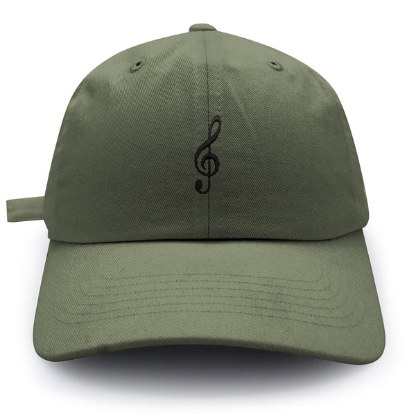 Treble Clef Dad Hat Embroidered Baseball Cap Music Symbol