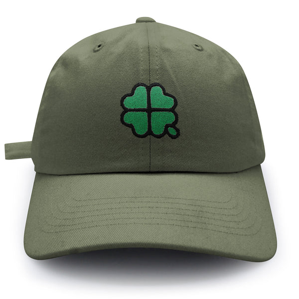 Four Leaf Clover  Dad Hat Embroidered Baseball Cap Clove Lucky