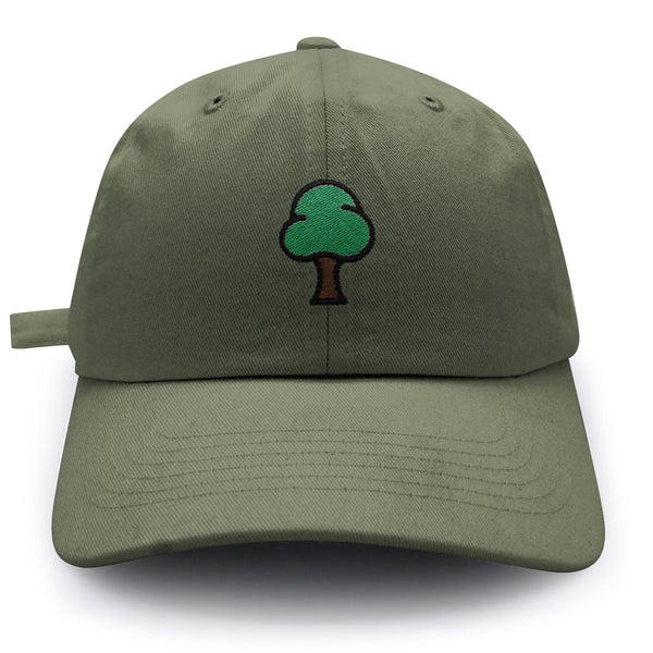 Tree  Dad Hat Embroidered Baseball Cap Green