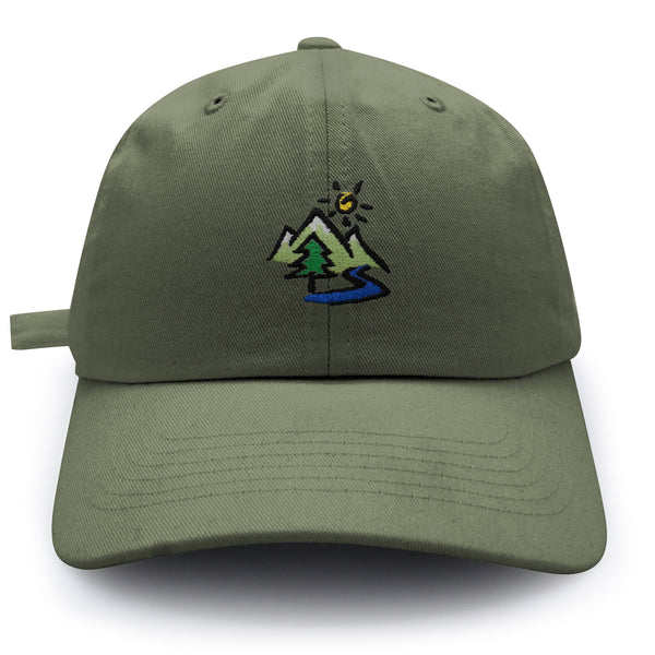 Mountain Dad Hat Embroidered Baseball Cap Image