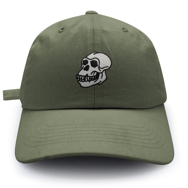 Gorilla Skull Dad Hat Embroidered Baseball Cap Skelton