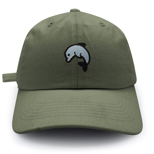 Dolphin Dad Hat Embroidered Baseball Cap Ocean Cute