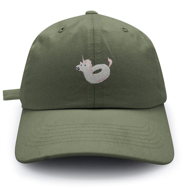 Unicorn Floaty Dad Hat Embroidered Baseball Cap Swim