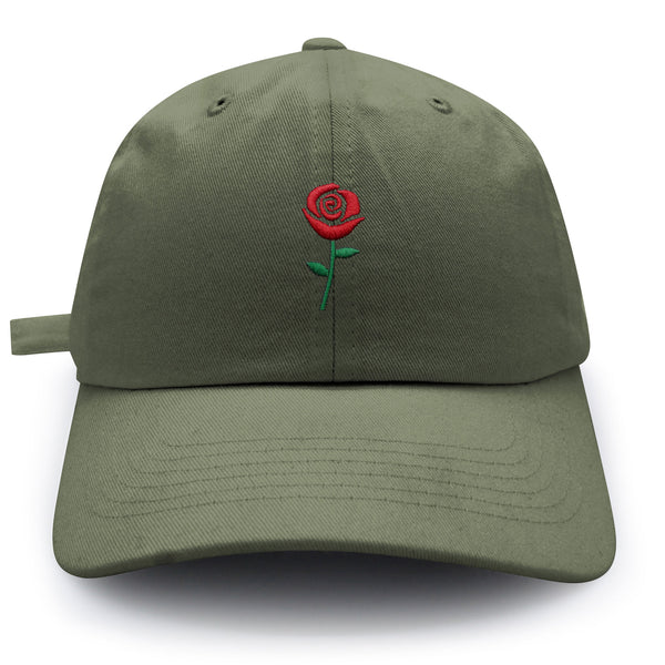 Rose Dad Hat Embroidered Baseball Cap Flower