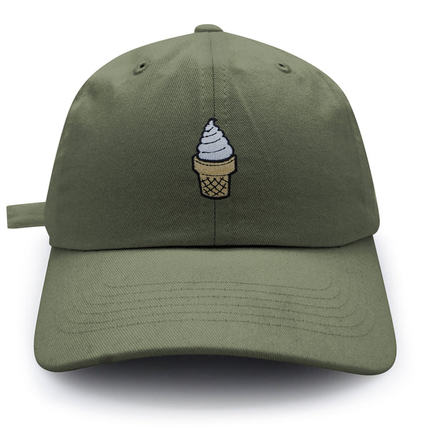 Ice Cream Cone Dad Hat Embroidered Baseball Cap Foodie