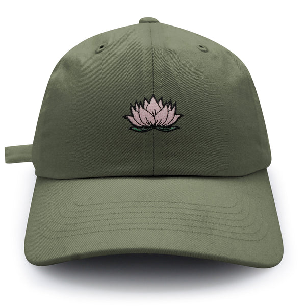 Lotus Flower Dad Hat Embroidered Baseball Cap Pond