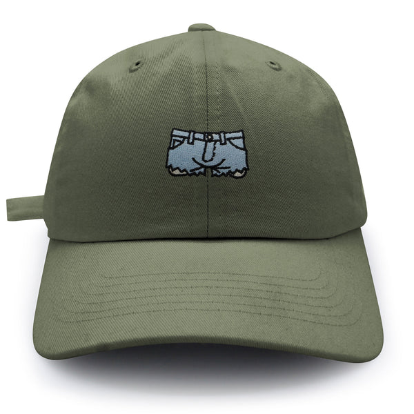 Denim Shorts Dad Hat Embroidered Baseball Cap Jeans