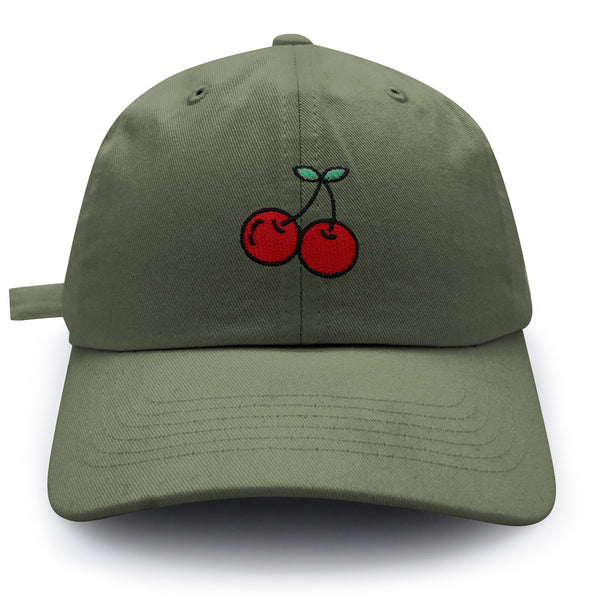 Cherries Dad Hat Embroidered Baseball Cap Fruit