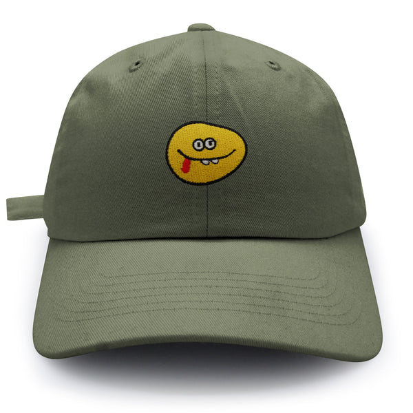 Silly Face Dad Hat Embroidered Baseball Cap Emoji