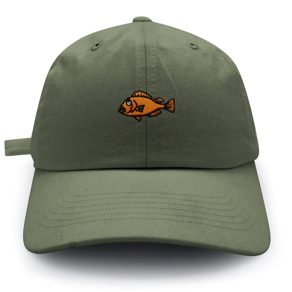 Fishing Dad Hat Embroidered Baseball Cap Rock Fish