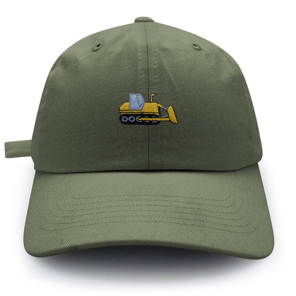 Bulldozer Dad Hat Embroidered Baseball Cap Construction