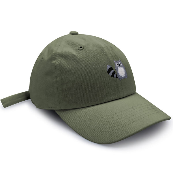 Racoon Dad Hat Embroidered Baseball Cap Cute Zoo