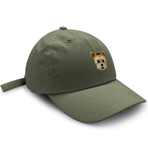 Yorkshire Terrier Dad Hat Embroidered Baseball Cap Puppy Yorkie