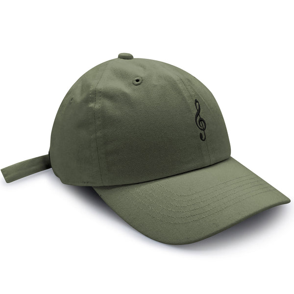 Treble Clef Dad Hat Embroidered Baseball Cap Music Symbol