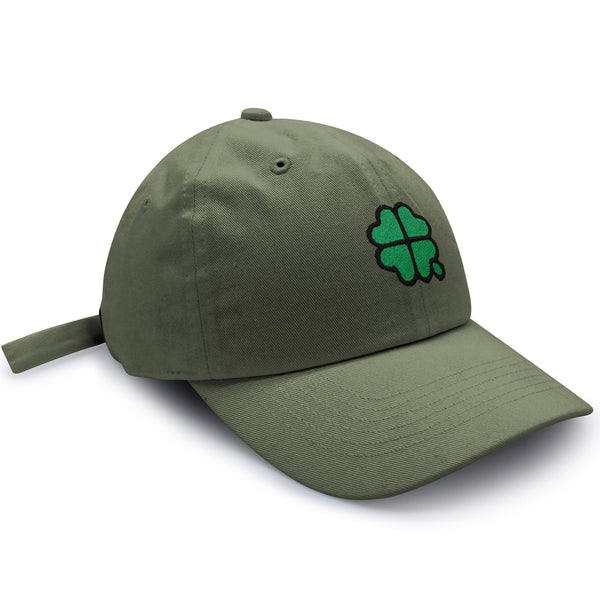 Four Leaf Clover  Dad Hat Embroidered Baseball Cap Clove Lucky