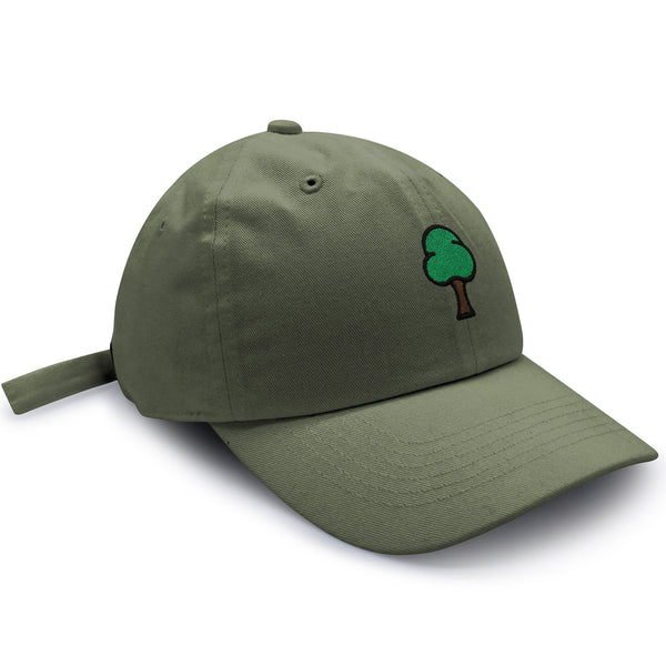 Tree  Dad Hat Embroidered Baseball Cap Green