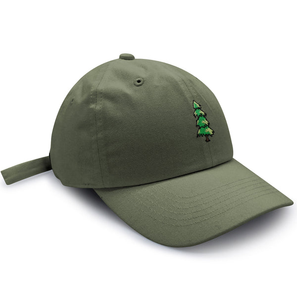 Pine Tree Dad Hat Embroidered Baseball Cap Mountain