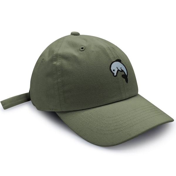 Dolphin Dad Hat Embroidered Baseball Cap Ocean Cute