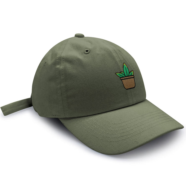 Aloe Plant Dad Hat Embroidered Baseball Cap Pot