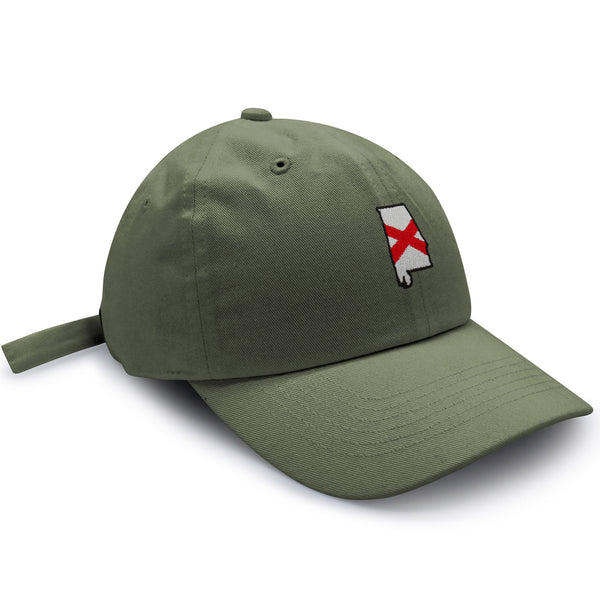 Alabama Dad Hat Embroidered Baseball Cap State