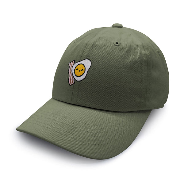 Egg and Bacon Dad Hat Embroidered Baseball Cap Breakfast