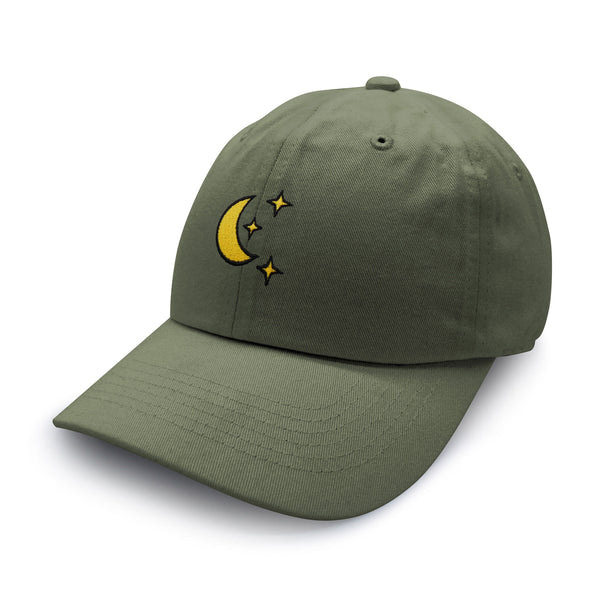 Moon Dad Hat Embroidered Baseball Cap Space Sky Night