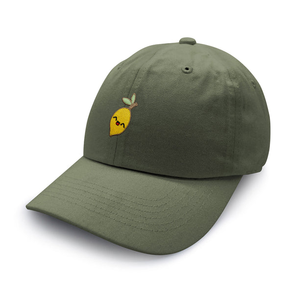 Lemon Dad Hat Embroidered Baseball Cap Vegan Vegetable