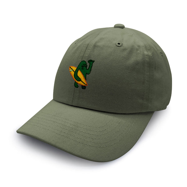 Hola Dad Hat Embroidered Baseball Cap Surfing Green