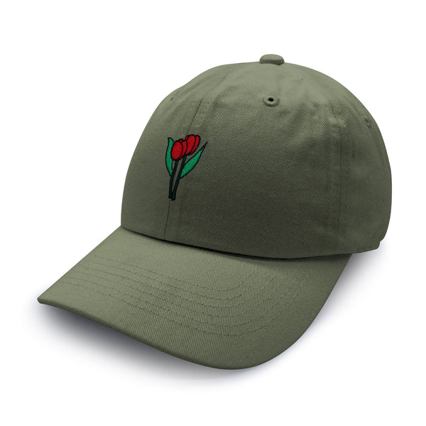 Tulips Dad Hat Embroidered Baseball Cap Flower Plant