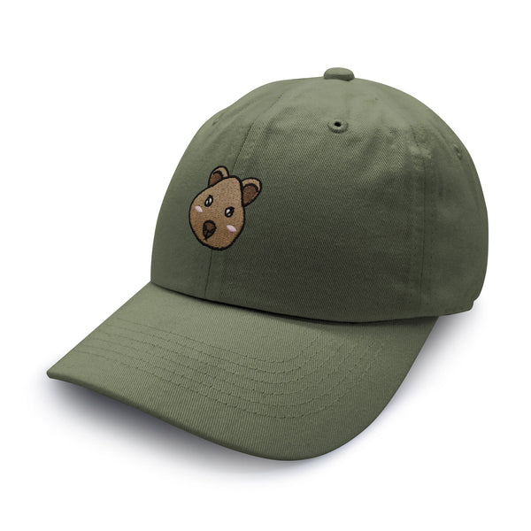 Quokka Face  Dad Hat Embroidered Baseball Cap Cute Animal