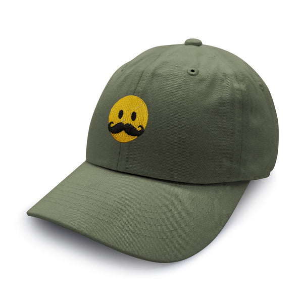 Mustache Emoji Dad Hat Embroidered Baseball Cap Funny