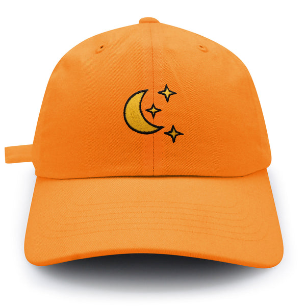 Moon Dad Hat Embroidered Baseball Cap Space Sky Night