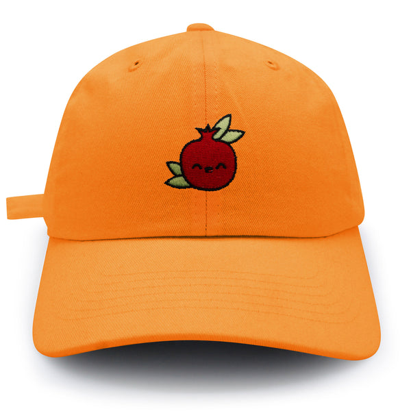 Pomegranate Dad Hat Embroidered Baseball Cap Vegan Fruit Garnet