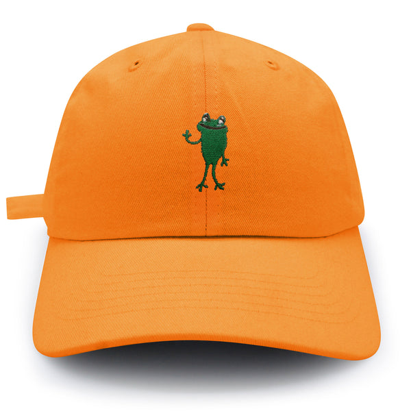 Frog Hi! Dad Hat Embroidered Baseball Cap Cute