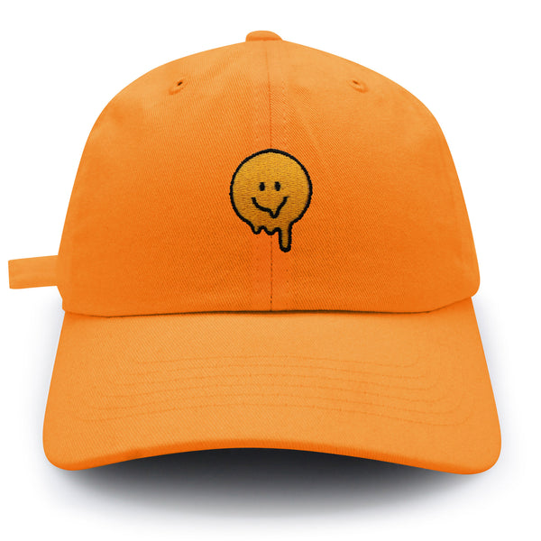 Melted Smile Dad Hat Embroidered Baseball Cap Sad Face