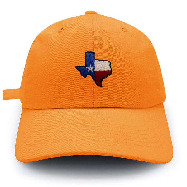 Texas Dad Hat Embroidered Baseball Cap Map Flag