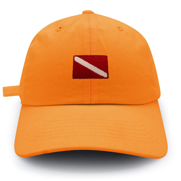 Diving Flag Dad Hat Embroidered Baseball Cap Flag Symbol