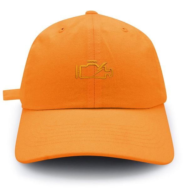 Check Engine Light Dad Hat Embroidered Baseball Cap Car Racer