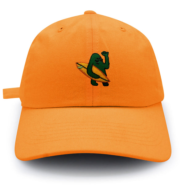 Hola Dad Hat Embroidered Baseball Cap Surfing Green