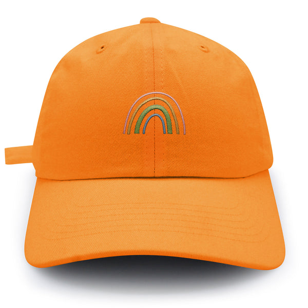 Rainbow Dad Hat Embroidered Baseball Cap Pastel Cute