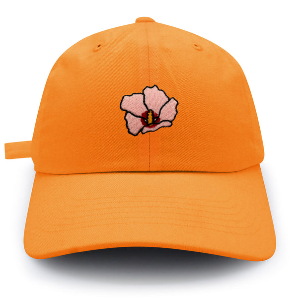 Rose of Sharon Dad Hat Embroidered Baseball Cap Hibiscus Hawaii