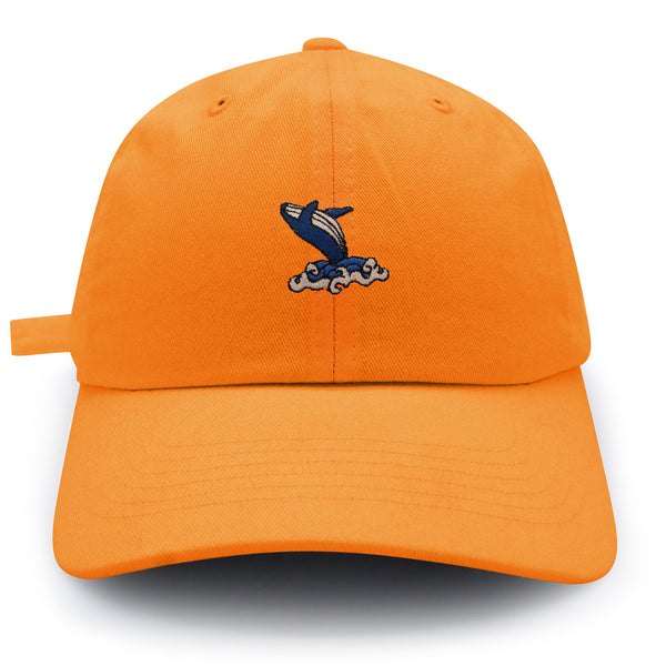 Whale Dad Hat Embroidered Baseball Cap Ocean Fish