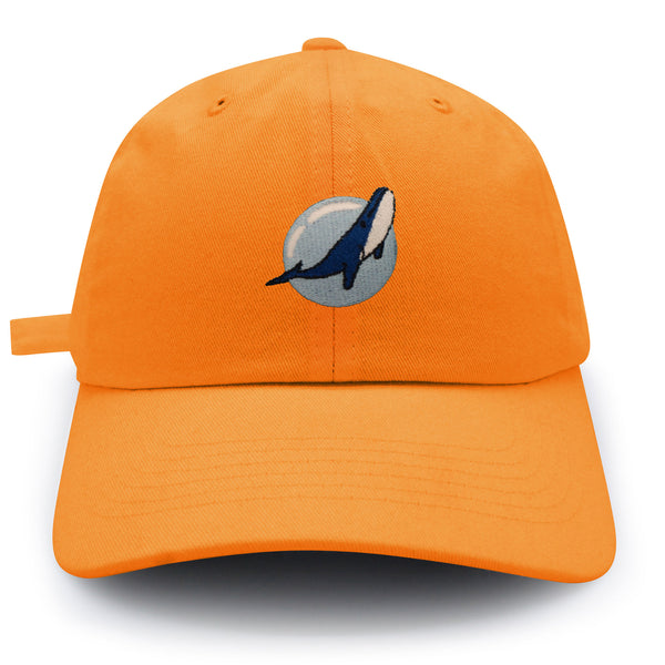 Whale Dad Hat Embroidered Baseball Cap Fishing Nature