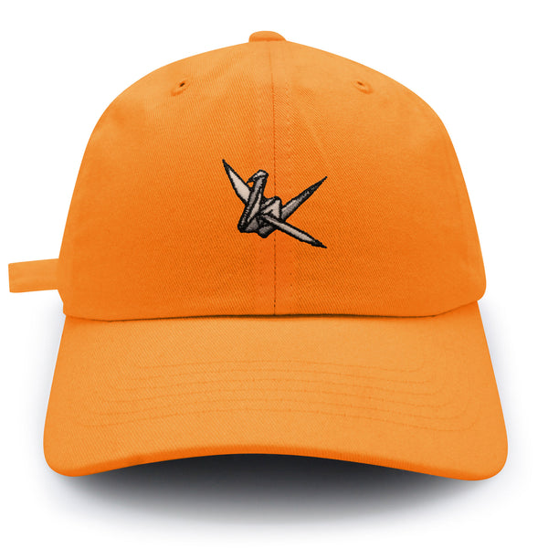 Origami Crane Dad Hat Embroidered Baseball Cap Paper Swan