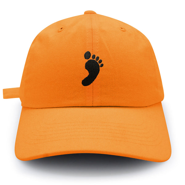 Footprint Dad Hat Embroidered Baseball Cap Feet