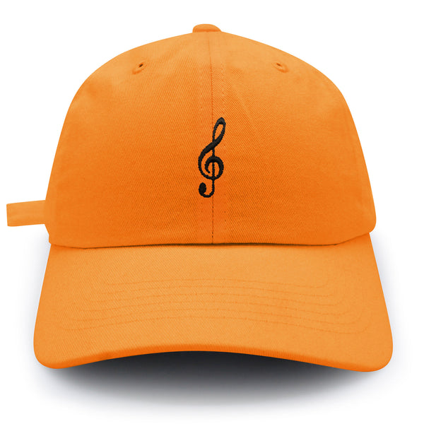 Treble Clef Dad Hat Embroidered Baseball Cap Music Symbol