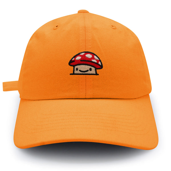 Mushroom  Dad Hat Embroidered Baseball Cap Red